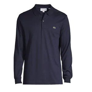 Lacoste Classic Fit Long-Sleeve Polo (Navy)